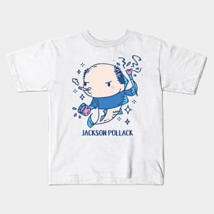 Jackson Pollack Funny Animal pun Kids T-Shirt